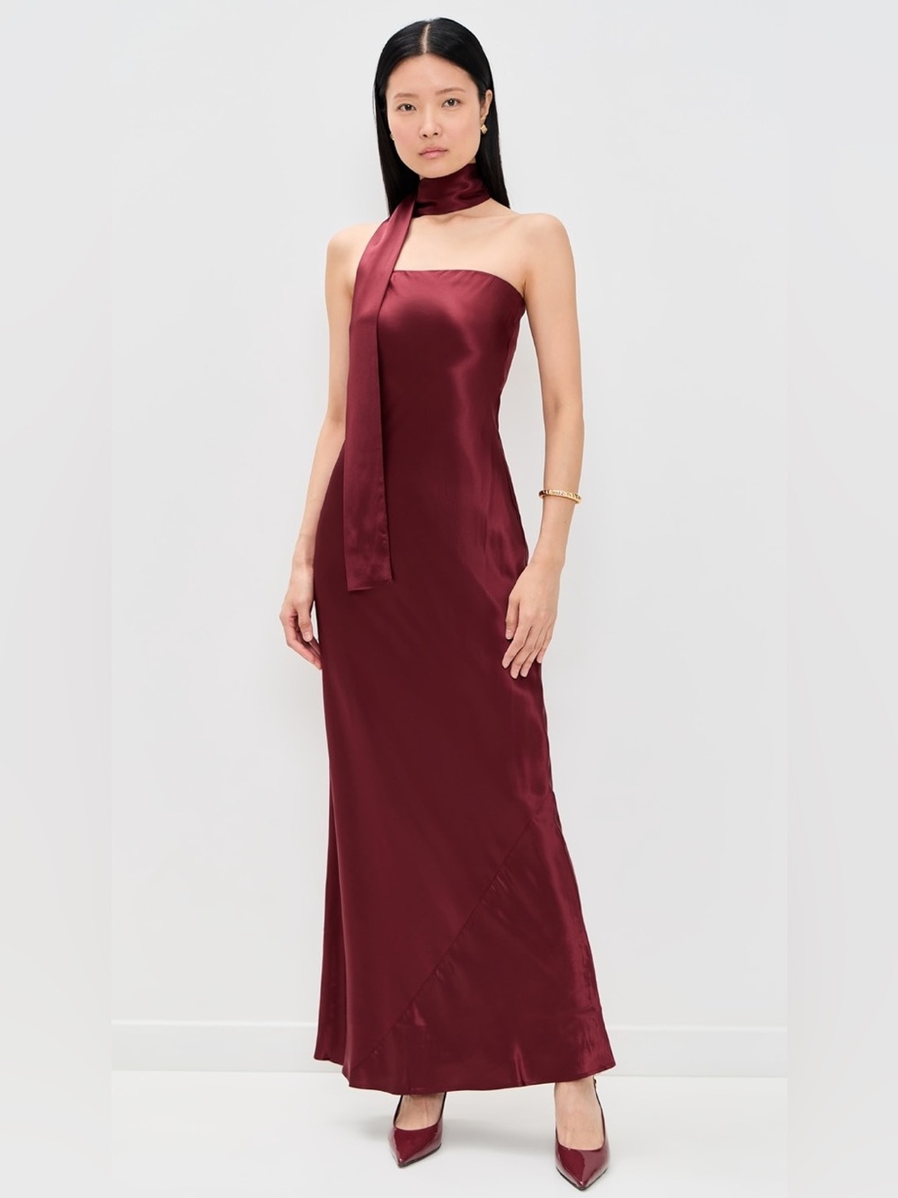 Reformation Oren Silk Dress